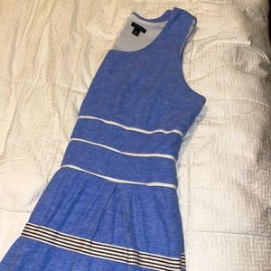 Linen fit and flare dress